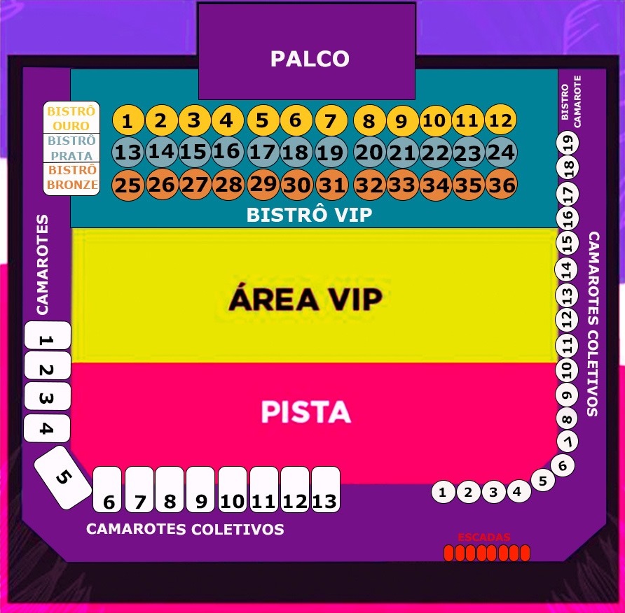 Mapa do Evento