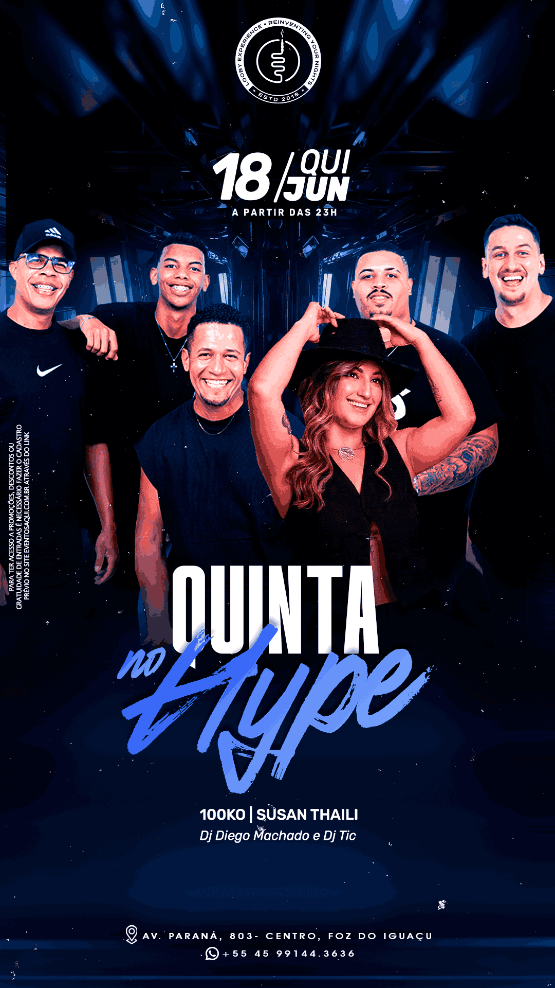 18/06 I QUINTA NO HYPE