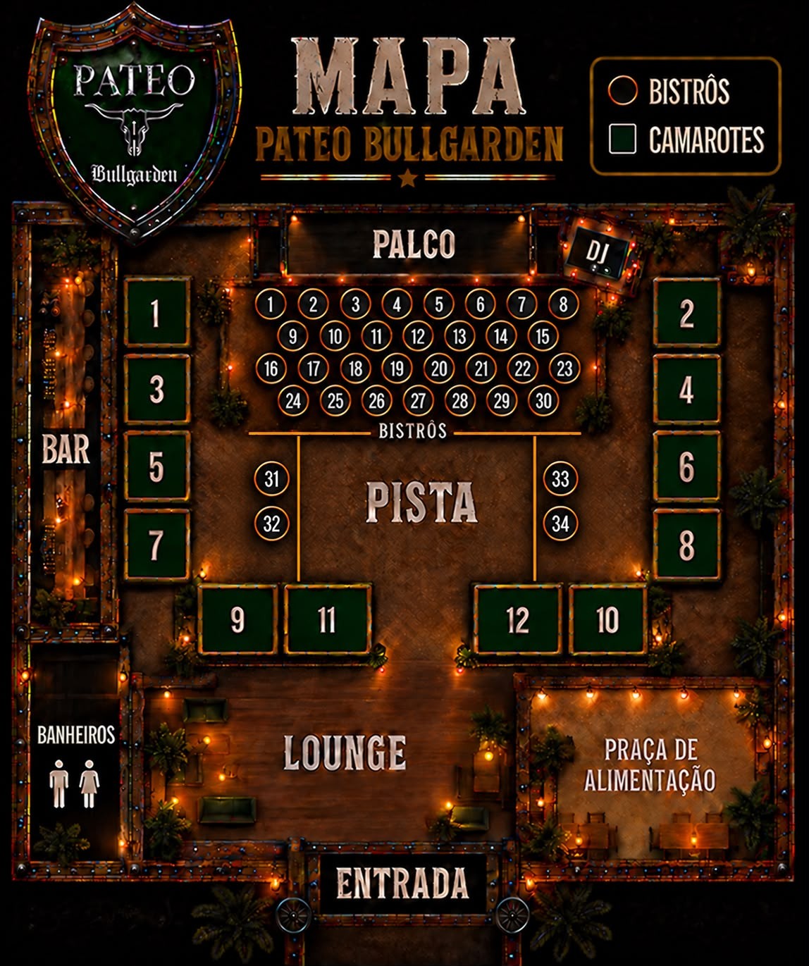 Mapa do evento 20/11   BISON E COMASSETTO