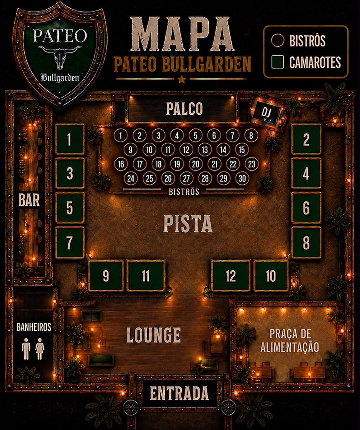 Mapa do evento 01/11 | RESENHA DO RAFA