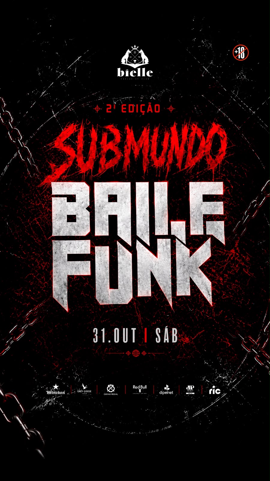 31.10 SÁB  Baile Funk SUBMUNDO 2 Edição