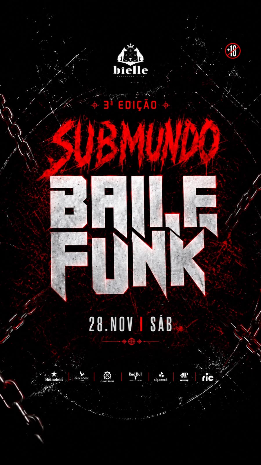 28.11 Sáb  Baile Funk Submundo 3* Edição